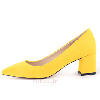 Printemps été bout pointu chaussures à talons épais mode chaussures simples en daim talons hauts - Page 8