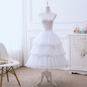 Jupon bouffant Lolita, cerceau réglable Cosplay, Jupon à 3 couches avec bord en dentelle, longueur réglable - Page 3