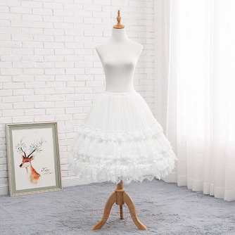 Jupon de gaze Lolita, jupon blanc, jupon court, jupon de mariage, jupon doux, jupons de fête, détachable 65CM - Page 1