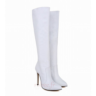 Chaussures Occident Stilettos pour femmes Bottes mi-mollet Talon haut Bottes longues à talons hauts pour femmes automne et hiver - Page 11