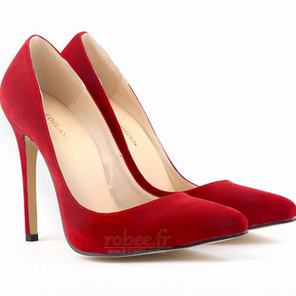 Chaussures de mariée en flanelle à talons hauts de mariée sexy multicolores 11CM - Page 7