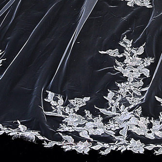 Voile de mariée en dentelle de haute qualité 3 mètres de long voile de mariée avec accessoires de mariage en peigne - Page 5
