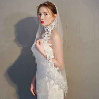 Voile de dentelle rétro mariée mariage voile court voile simple coiffure - Page 3