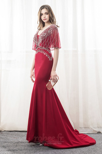 Robe de soirée Manche Lâche Fourreau Avec Bijoux Cérémonial Norme - Page 3