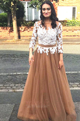 Robe mères Longueur de plancher Naturel taille Romantique aligne - Page 1