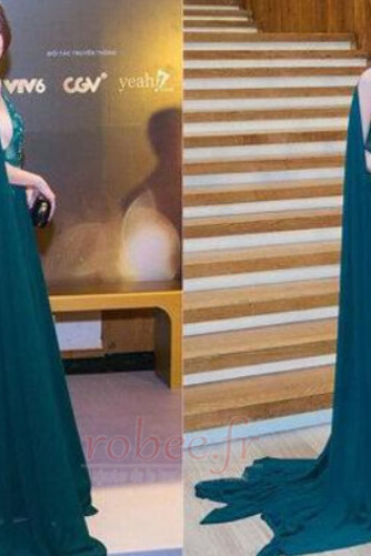 Robe de soirée Haut Bas A-ligne Traîne Courte Appliquer Naturel taille - Page 2