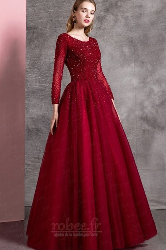 Robe de bal Triangle Inversé Dos nu Longueur au sol Ballon A-ligne - Page 4