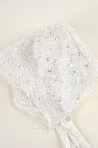 Robe de fille de fleur A-ligne Chapeau Naturel taille Manche Courte - Page 6