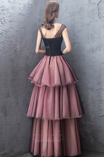 Robe de bal Petit collier circulaire Sans Manches Tulle Longueur Cheville - Page 2