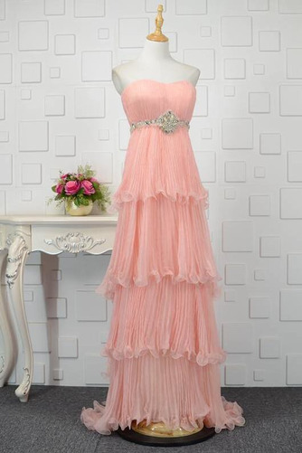 Robe de bal Sans courroies Fête Mousseline Naturel taille Sans Manches - Page 1