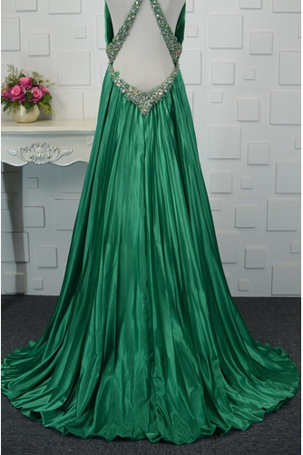 Robe de bal Ruché Fourreau plissé taille haute Satin Élastique - Page 4