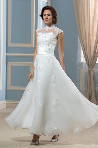 Robe de mariage Haute Couvert Organza Rivage Manquant Luxueux - Page 1