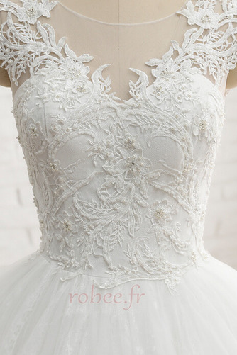 Robe de mariage Couvert de Dentelle Naturel taille Chaussez Traîne Moyenne - Page 5
