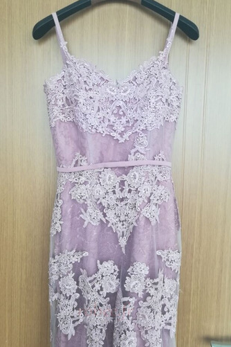 Robe de soirée Sans Manches Larges Bretelles Couvert de Dentelle - Page 7