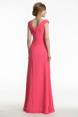 Robe de demoiselle d'honneur Longue Fourreau plissé Chiffon Automne - Page 2