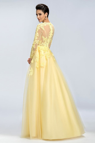 Robe de soirée Dentelle Manche Aérienne Elégant Traîne Courte - Page 2