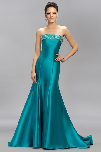 Robe de soirée Sirène Laçage noble Sans courroies Train de petit - Page 1