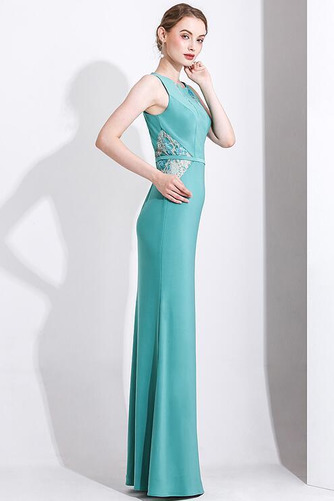 Robe de soirée Satin Élastique Glissière Près du corps Naturel taille - Page 3