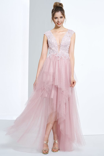 Robe de bal Dos nu Ample & Ornée Dentelle Chic Couvert de Dentelle - Page 1