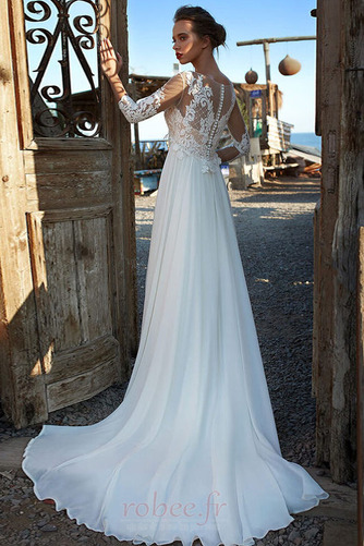 Robe de mariée Manche Longue Empire Grossesse Fermeture à glissière - Page 2