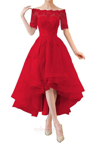 Robe de cocktail Asymétrique Drapé Vente Asymétrique Laçage Naturel taille - Page 2