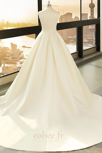 Robe de mariée Hiver Fermeture à glissière Drapé Eglise Soie - Page 2