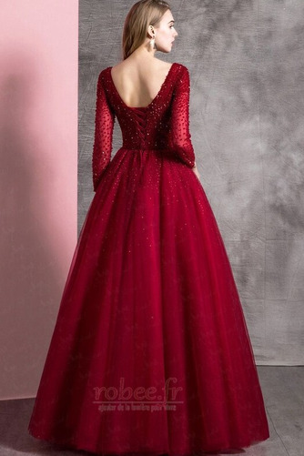 Robe de bal Triangle Inversé Dos nu Longueur au sol Ballon A-ligne - Page 2