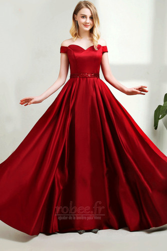 Robe de bal A-ligne Manche Courte Naturel taille Fermeture à glissière - Page 6