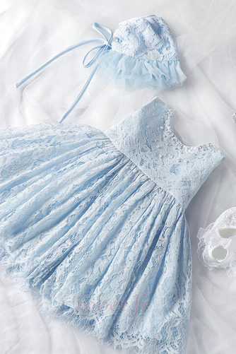 Robe de fille de fleur Dentelle Dentelle Vacances A-ligne Sans Manches - Page 10