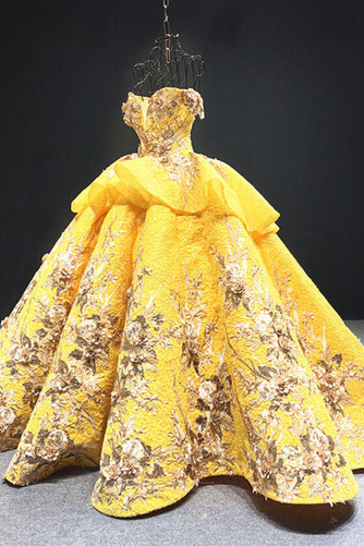 Robe de bal Longue Rosée épaule Cérémonial Manche Courte Mariage - Page 13