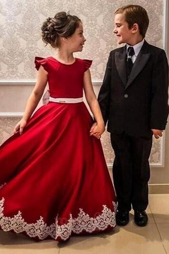 Robe de fille de fleur Fermeture à glissière Médium Nœud à Boucles - Page 2