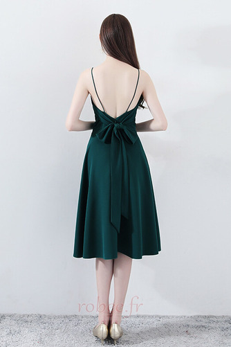 Robe de soirée Nœud à Boucles A-ligne Longueur de genou Naturel taille - Page 2