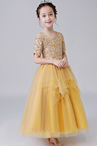 Robe de fille de fleur Dentelle Montrer Formelle Longueur Cheville - Page 5