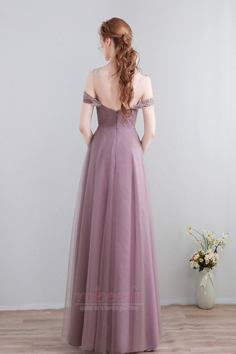 Robe de demoiselle d'honneur Plissé Simple Longueur de plancher - Page 2