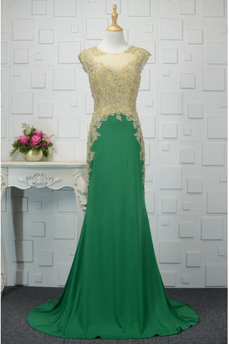 Robe de soirée Petit collier circulaire Dos nu Fourreau Avec Bijoux - Page 1