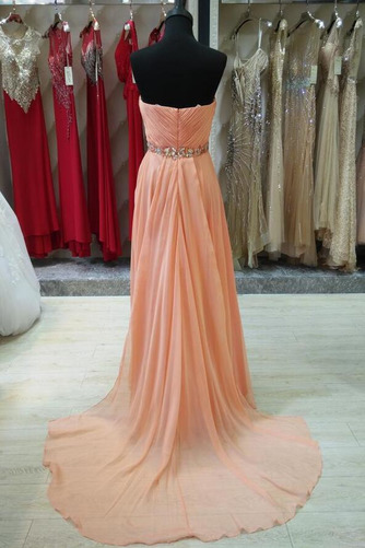 Robe de soirée Ruché Mousseline Fourreau plissé Sans Manches - Page 4