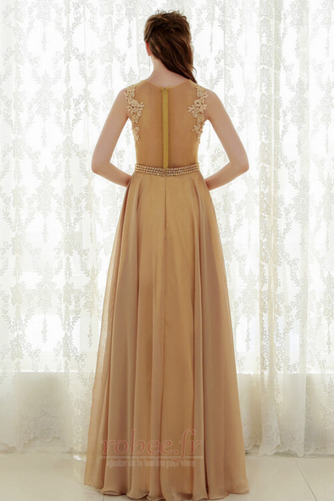 Robe de soirée a ligne Mousseline Printemps Cérémonial Naturel taille - Page 2