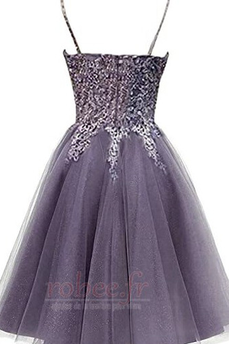 Robe de cocktail Vente Elégant Été Norme a ligne Bretelles Spaghetti - Page 4