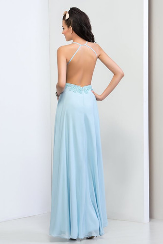 Robe de bal Drapé a ligne Sexy Chiffon Exquisite Dos nu Sans Manches - Page 2