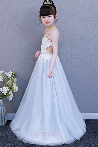 Robe de fille de fleur Moderne A-ligne Dos nu Été Bretelles Spaghetti - Page 2