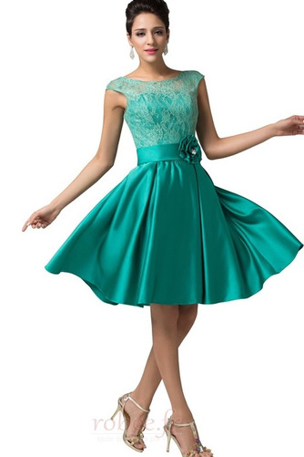 Robe de soirée Mi-longues Glamour Sans Manches A-ligne Fermeture à glissière - Page 5