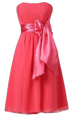 Robe de demoiselle d'honneur Mousseline Manquant Longueur de genou - Page 1
