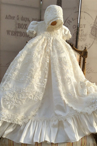 Robe de fille de fleur Bébé Manquant Perle Chapeau Naturel taille - Page 3