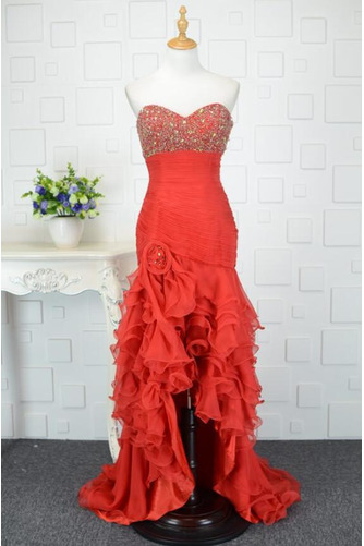 Robe de bal Asymétrique Dos nu Ballon Elégant Train de balayage - Page 1
