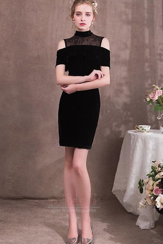 Robe de cocktail Dentelle mini Sans Manches Naturel taille Manquant - Page 1
