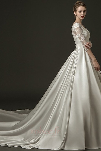 Robe de mariée Traîne Longue aligne 3/4 Manche Trou De Serrure - Page 3