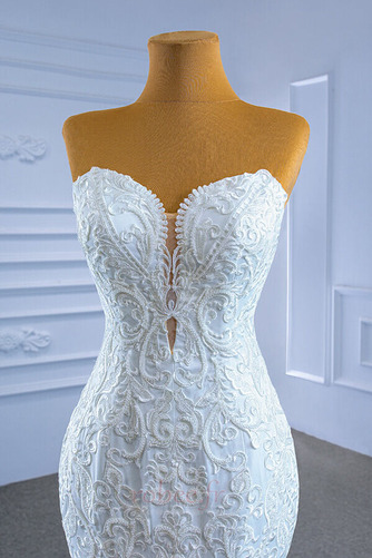 Robe de mariée Chaussez Fourreau Avec Bijoux Longue Naturel taille - Page 6