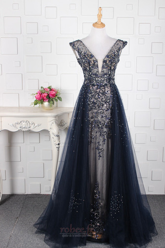 Robe de soirée Manche Courte Manquant Automne Cristal A-ligne - Page 9