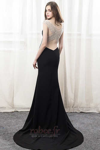 Robe de soirée Sans Manches Satin Sirène Perlé Médium Epurée - Page 2