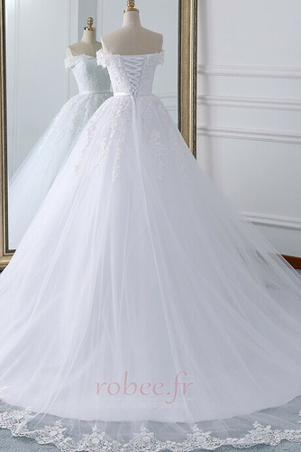Robe de mariée A-ligne Vente Longue Sans Manches Laçage Sablier - Page 3